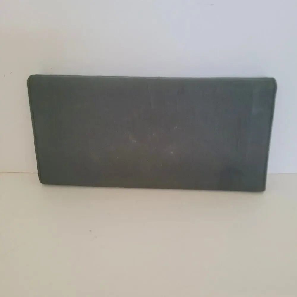 Vintage Prada Milano Green Nylon Saffiano Leather Envelope Wallet Made in Italy‎